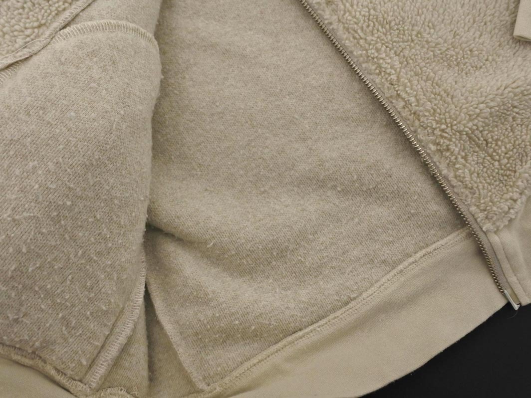 SHIPS シップス フード ジップアップ ジャケット sizeL/アイボリー ◇■ ☆ fkb8 レディース_画像4