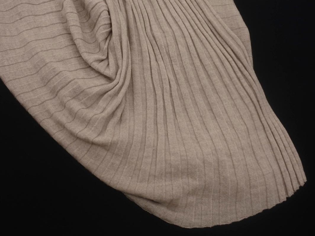 HIROKO KOSHINO ヒロココシノ ウール100% ボートネック ニット チュニック ワンピース size40/モカ ◇■ ☆ fkb8 レディース_画像4