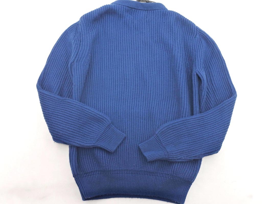 EDIFICE エディフィス ウール100% クルーネック ニット セーター size46/紺 ◇■ ☆ fkb8 メンズ_画像4