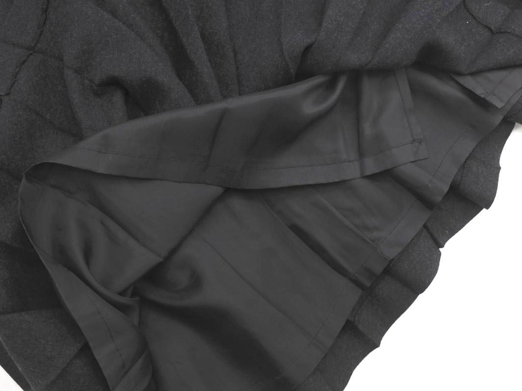 Leilian レリアン ウール100% プリーツ スカート size9/グレー ◇■ ☆ fkb8 レディース_画像3