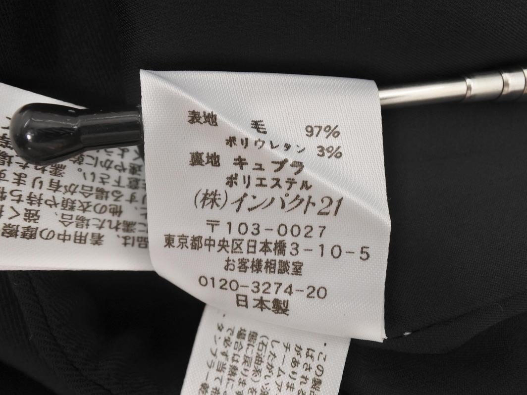 Ralph Lauren ラルフローレン ウール混 タイト スカート size7/黒 ◇■ ☆ fkb8 レディース_画像6