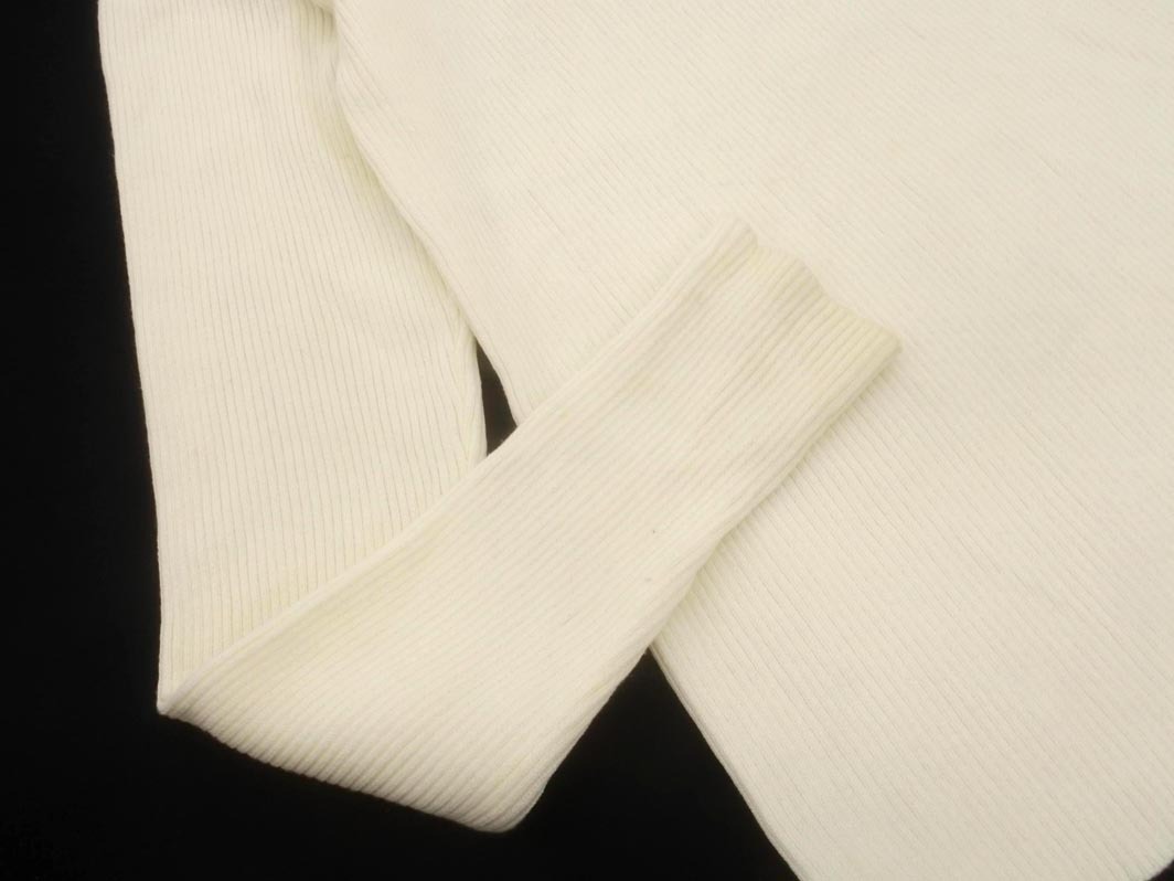 mystic ミスティック ハイネック リブ ニット セーター sizeF/オフホワイト ◇■ ☆ fkb8 レディース_画像2