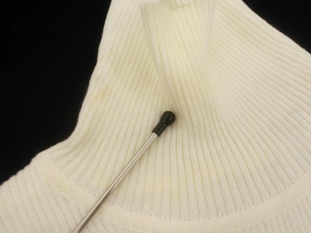 mystic ミスティック ハイネック リブ ニット セーター sizeF/オフホワイト ◇■ ☆ fkb8 レディース_画像4