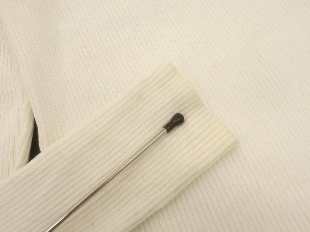 mystic ミスティック ハイネック リブ ニット セーター sizeF/オフホワイト ◇■ ☆ fkb8 レディース_画像6