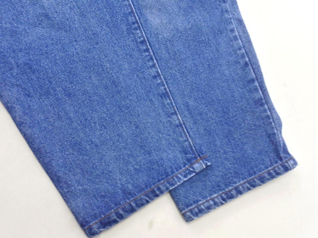 w closet ダブルクローゼット タック ワイド デニムパンツ sizeF/青 ■■ ☆ fkb8 レディース_画像2