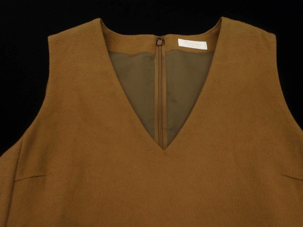BALLSEY ボールジー トゥモローランド カシミヤ混 ノースリーブ ワンピース size38/キャメル ◇■ ☆ fkb8 レディース_画像2