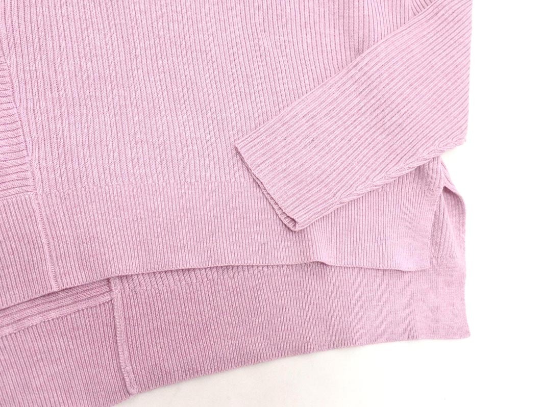 ADAM ET ROPE’ アダムエロペ ハイネック ワイド幅 ニット セーター sizeF/ピンク ◇■ ☆ fkb8 レディース_画像2