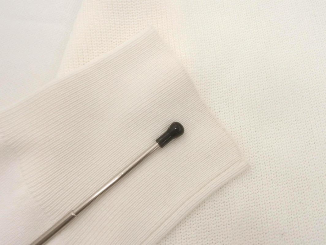 theory luxe セオリーリュクス 袖切替 ニット セーター size38/白 ■◇ ☆ fkb9 レディース_画像4