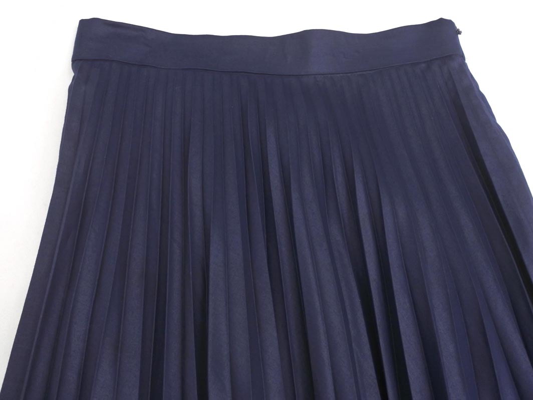 BEAUTY & YOUTH ビューティ&ユース ユナイテッドアローズ プリーツ ロング スカート sizeM/濃紺 ■◇ ☆ fkb9 レディース_画像2