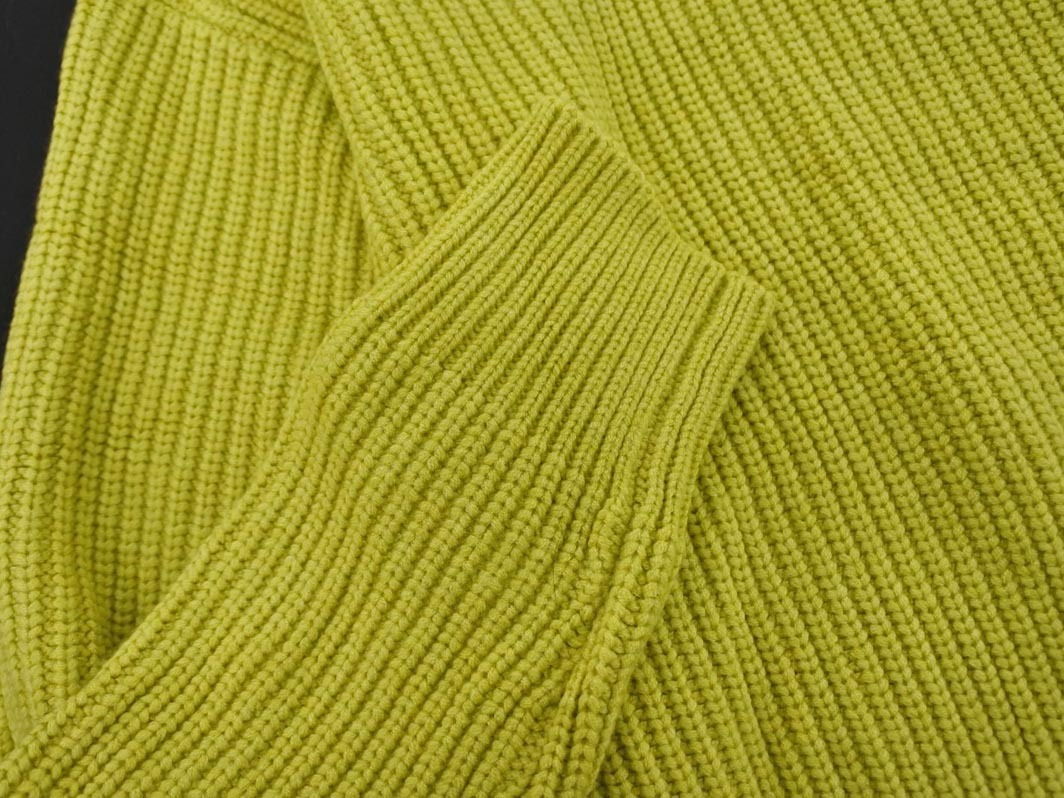RAGEBLUE レイジブルー ウール混 ニット セーター sizeS/黄緑 ◇■ ☆ fkb9 メンズ_画像3