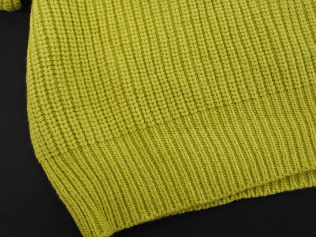 RAGEBLUE レイジブルー ウール混 ニット セーター sizeS/黄緑 ◇■ ☆ fkb9 メンズ_画像4