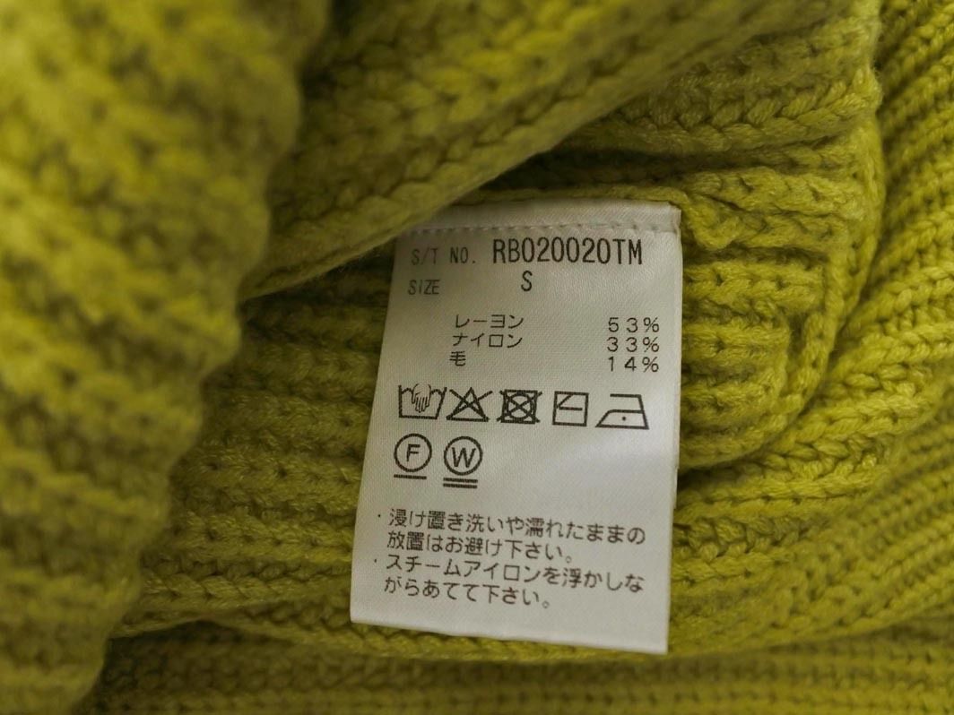 RAGEBLUE レイジブルー ウール混 ニット セーター sizeS/黄緑 ◇■ ☆ fkb9 メンズ_画像5