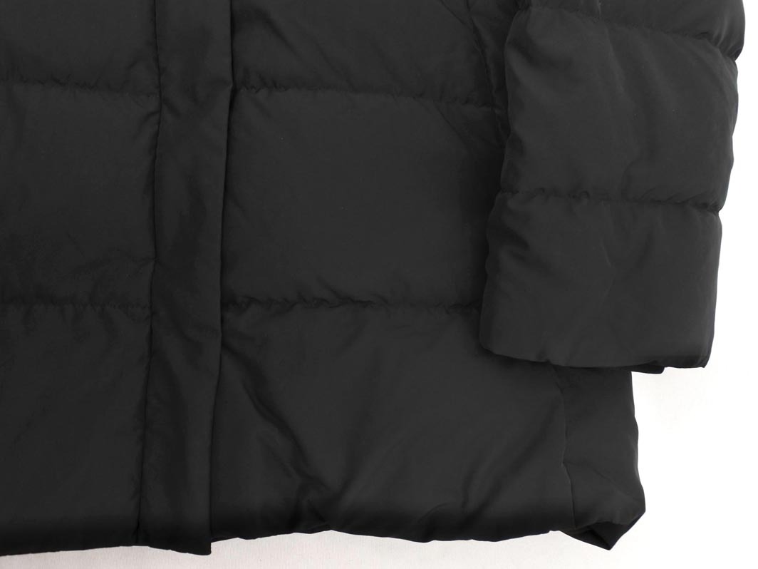 GLOBAL WORK グローバルワーク フード フェイクファー ダウン コート sizeL/黒 ◆■ ☆ fkb9 レディース_画像2