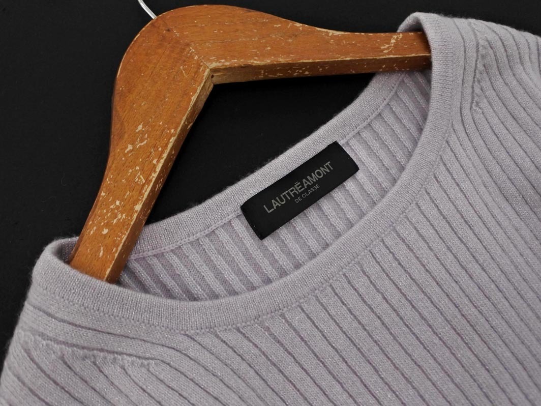 LAUTREAMONT low to редкость mon шерсть . ребра вязаный свитер size38/ светло-серый *# * fkb9 женский 