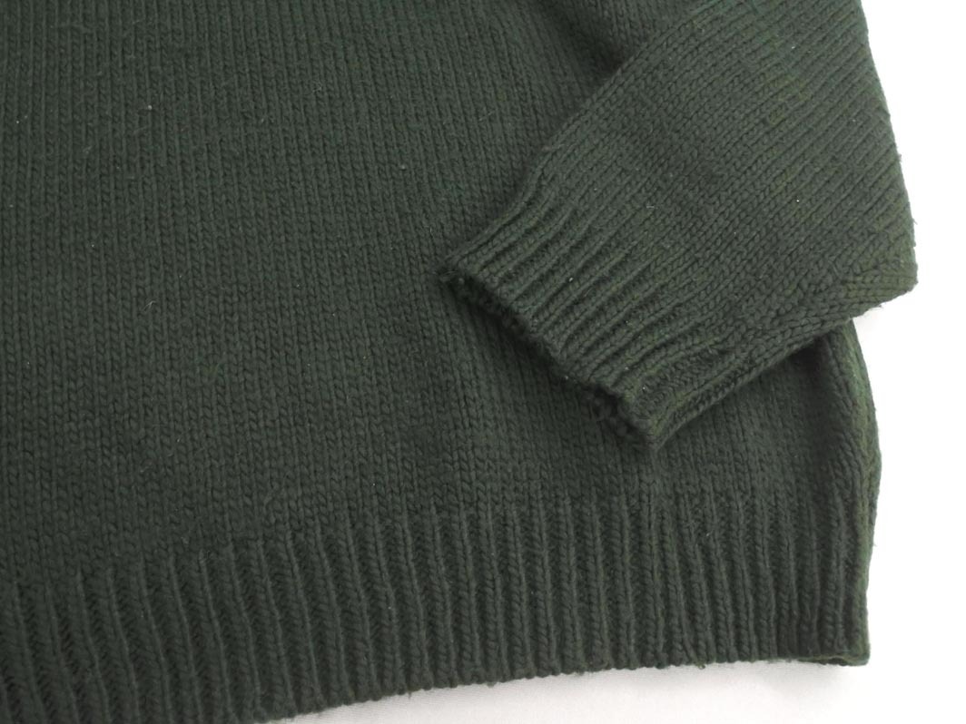 nano universe ナノユニバース クルーネック ニット セーター sizeM/緑 ◇■ ☆ fkb9 メンズ_画像3