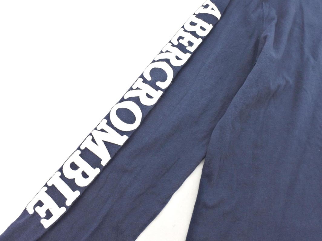 Abercrombie & Fitch アバクロンビー＆フィッチ ロゴ 刺繍 カットソー sizeM/紺 ◇■ ☆ fkb9 メンズ_画像5