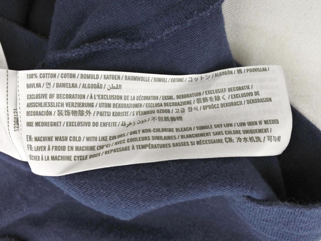 Abercrombie & Fitch アバクロンビー＆フィッチ ロゴ 刺繍 カットソー sizeM/紺 ◇■ ☆ fkb9 メンズ_画像6