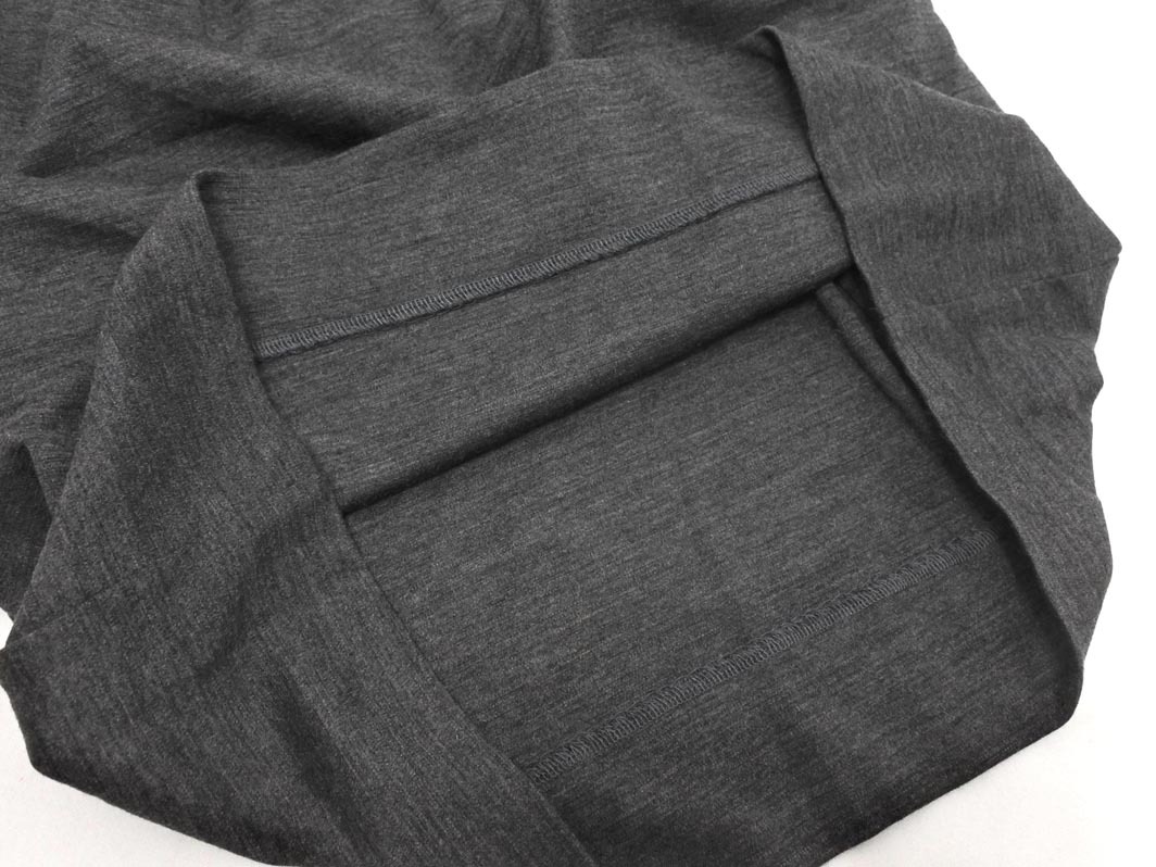 自由区 ウール100% Iライン ワンピース size38/チャコール ◇■ ☆ fkb9 レディース_画像4