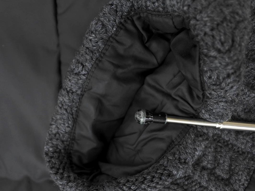 PAUL & JOE paul (pole) & Joe кабель плетеный вязаный переключатель пуховик size36/ чёрный x серый *# * fkc1 женский 