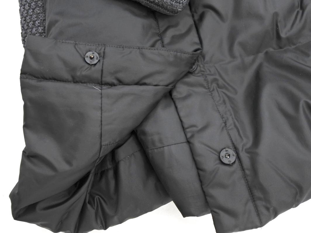 PAUL & JOE paul (pole) & Joe кабель плетеный вязаный переключатель пуховик size36/ чёрный x серый *# * fkc1 женский 