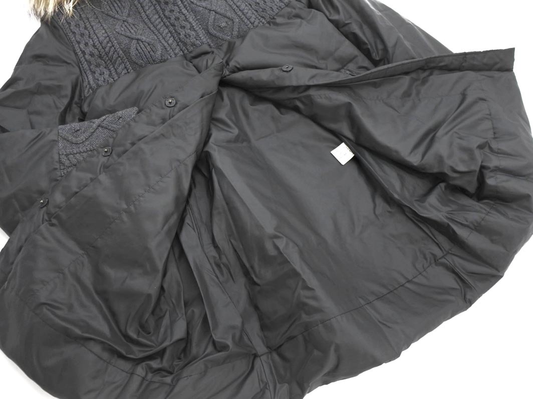 PAUL & JOE paul (pole) & Joe кабель плетеный вязаный переключатель пуховик size36/ чёрный x серый *# * fkc1 женский 