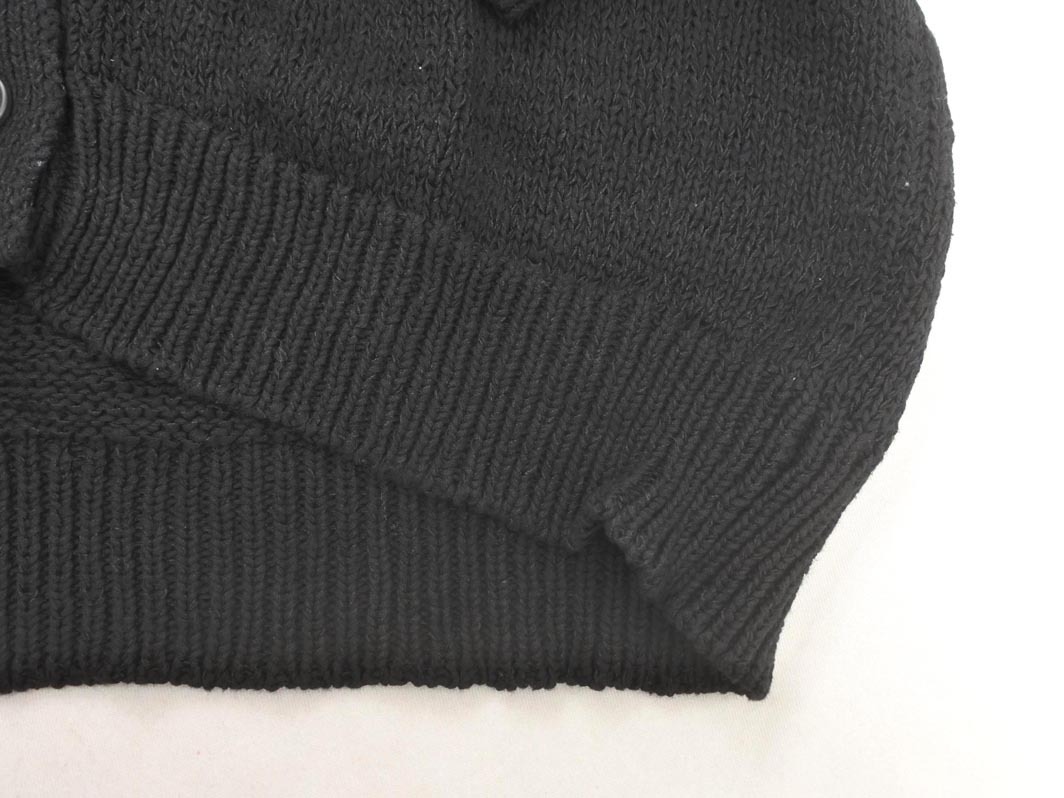 SHIPS シップス Vネック カーディガン sizeF/黒 ◇■ ☆ fkc1 レディース_画像2