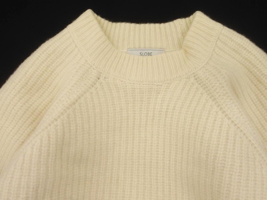 SLOBE IENA スローブイエナ ウール混 ニット セーター オフホワイト ◇■ ☆ fkc1 レディース_画像2