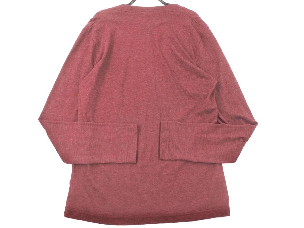 Abercrombie & Fitch アバクロンビー&フィッチ ワンポイント 刺繍 プルオーバー カットソー sizeS/ボルドー ◇■ ☆ fkc0 メンズ_画像4