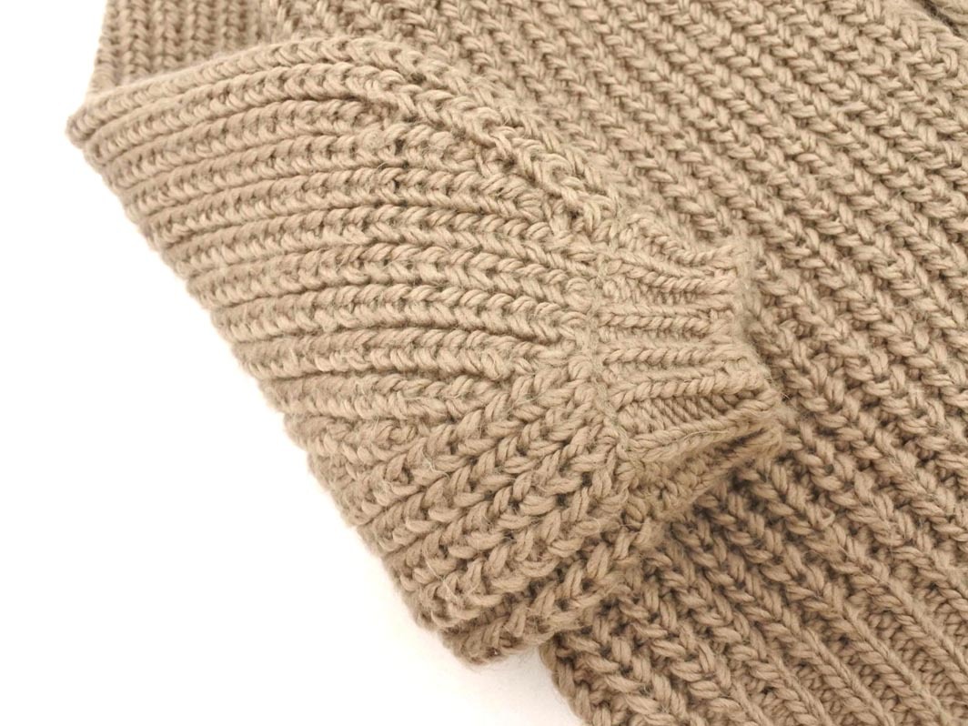 ADAM ET ROPE’ アダムエロペ SALON パフスリーブ ショール カーディガン sizeF/ベージュ ◇■ ☆ fkc0 レディース_画像3