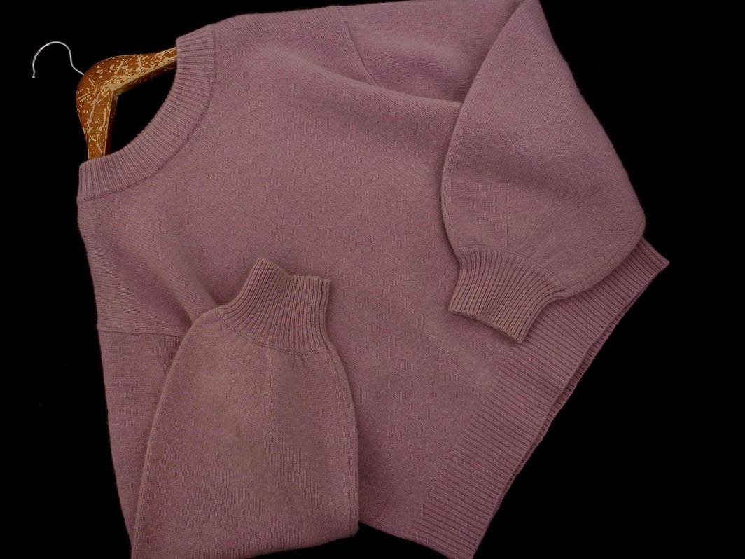 snidel スナイデル ウール100% ボリュームスリーブ ニット セーター sizeF/ピンク ◇■ ☆ fkc1 レディース_画像1