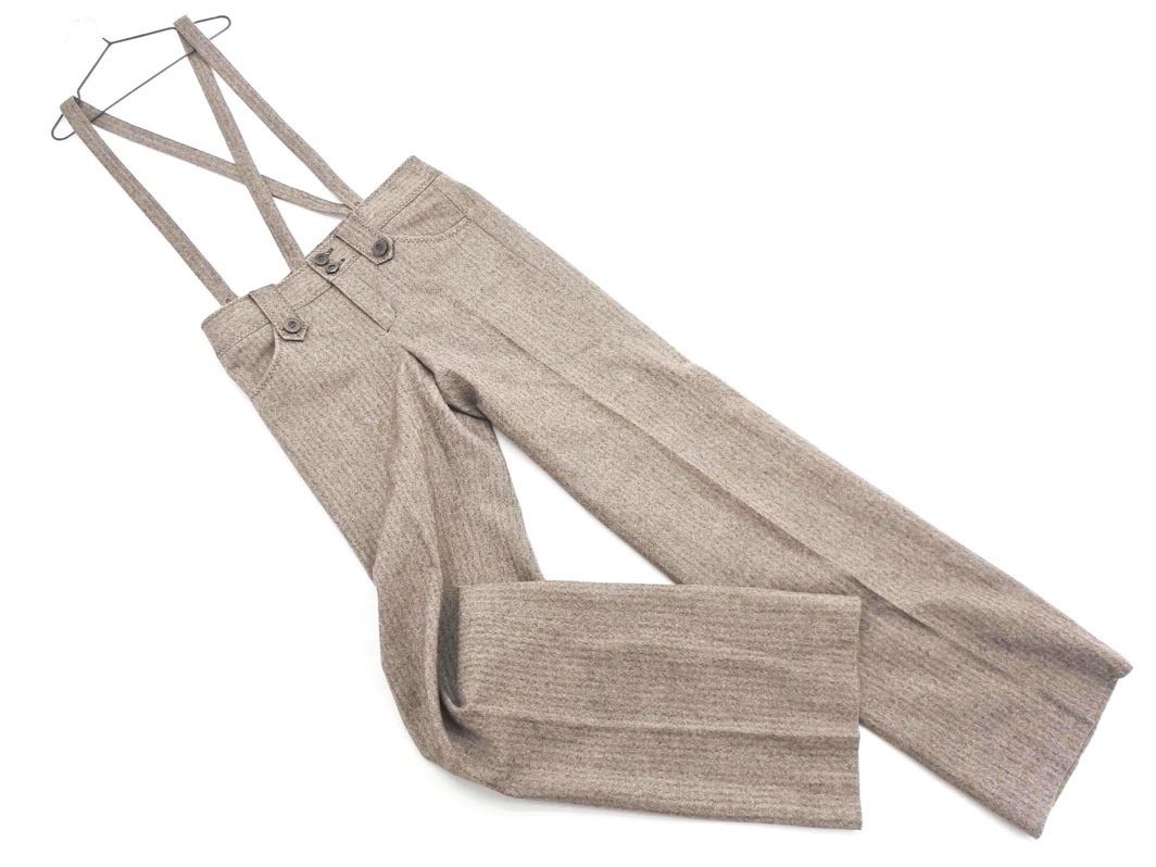 FRAGILE Fragile шерсть . плечо шнур имеется брюки size36/ чай *# * fkc0 женский 