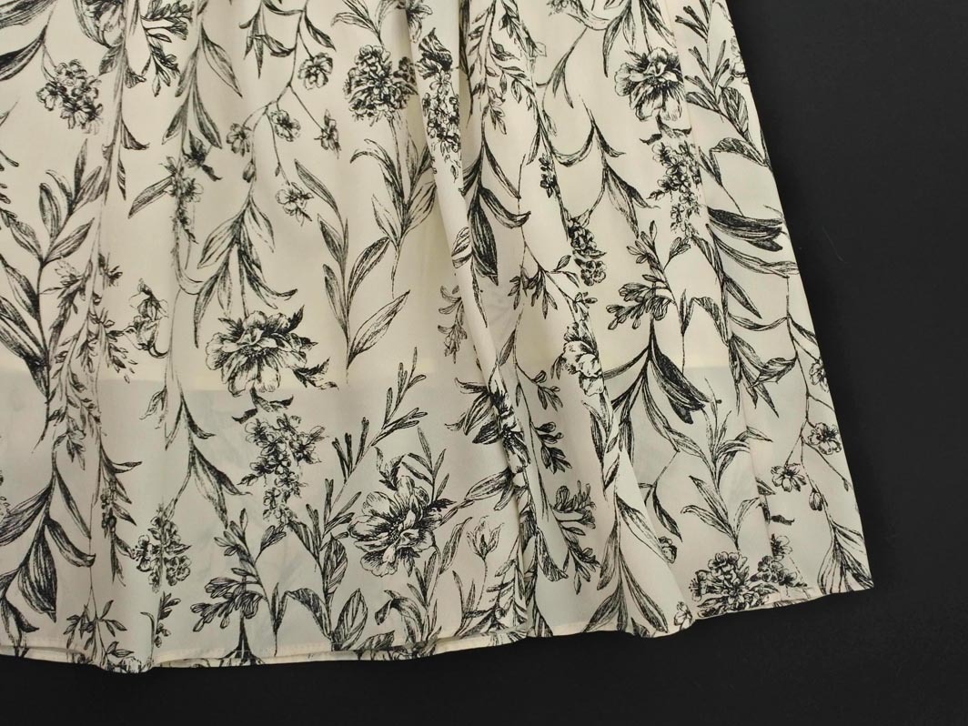 ネコポスOK DRESSTERIOR ドレステリア フラワープリント ロング スカート size34/アイボリー ■◇ ☆ fkc0 レディース_画像2