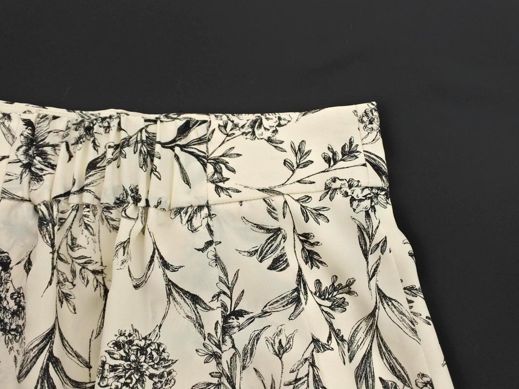 ネコポスOK DRESSTERIOR ドレステリア フラワープリント ロング スカート size34/アイボリー ■◇ ☆ fkc0 レディース_画像6