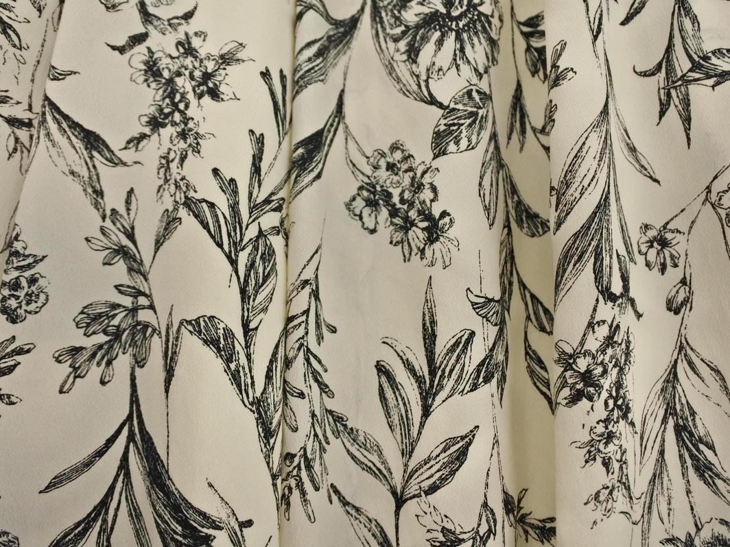 ネコポスOK DRESSTERIOR ドレステリア フラワープリント ロング スカート size34/アイボリー ■◇ ☆ fkc0 レディース_画像7