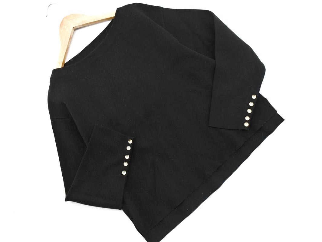 Rope Picnic ロペピクニック ボートネック ニット セーター size38/黒 ◇■ ☆ fkc0 レディース_画像1