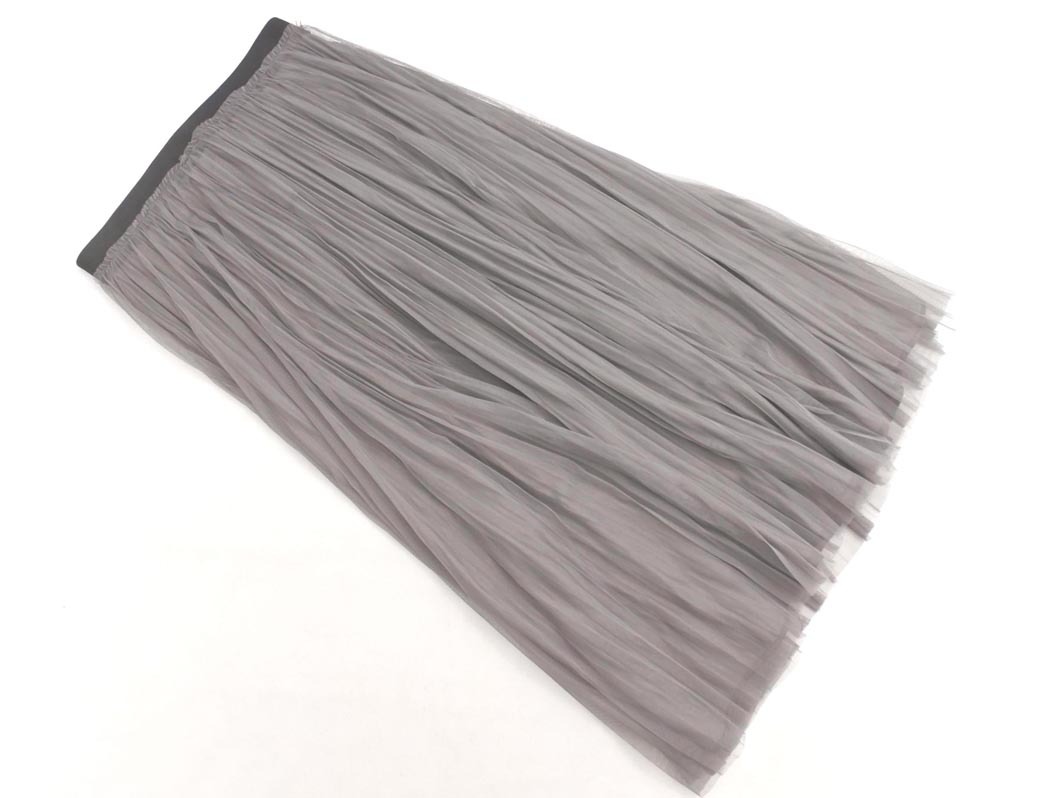 自由区 リバーシブル ロング スカート size40/グレー ■■ ☆ fkc0 レディース_画像1