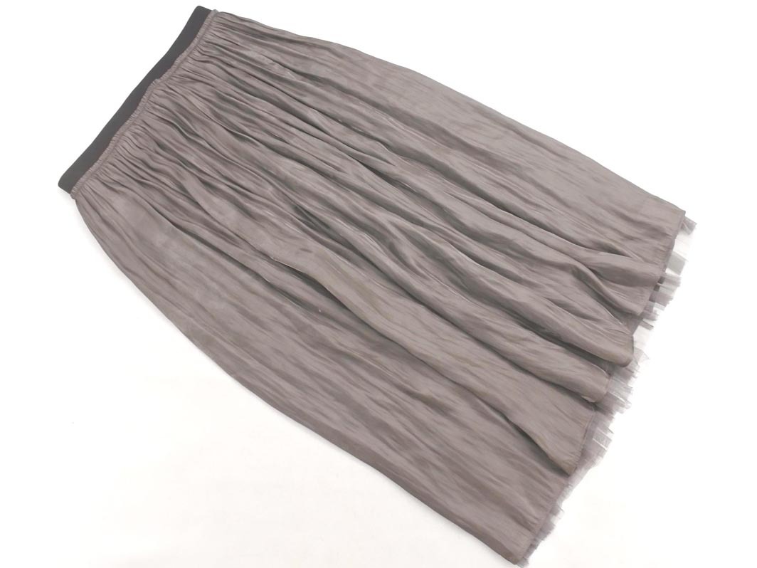 自由区 リバーシブル ロング スカート size40/グレー ■■ ☆ fkc0 レディース_画像7