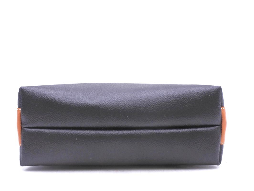  прекрасный товар Courreges Courreges Vintage 2WAY кожа ручная сумочка чёрный ## * fkc0 женский 