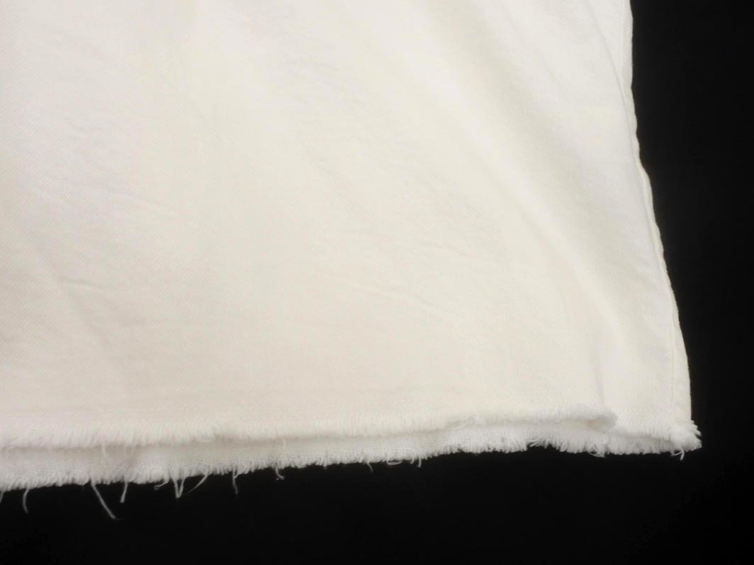 UNITED ARROWS ユナイテッドアローズ カットオフ ドルマン ブラウス シャツ size38/白 ◇■ ☆ fkc0 レディース_画像2