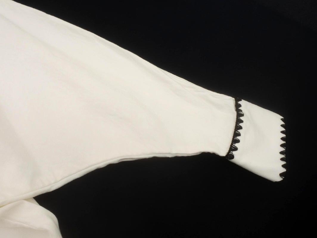 UNITED ARROWS ユナイテッドアローズ カットオフ ドルマン ブラウス シャツ size38/白 ◇■ ☆ fkc0 レディース_画像3