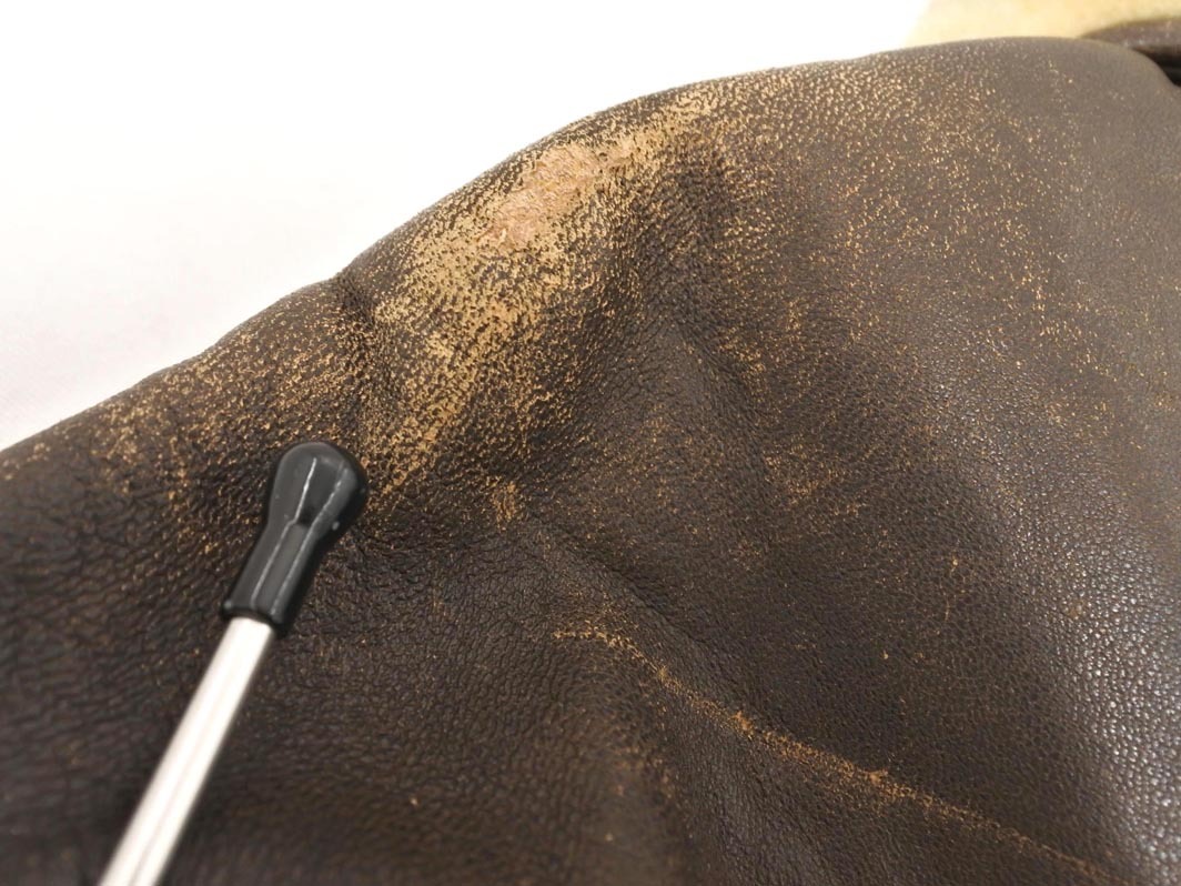 HARAJUKU MOTHER 原宿マザー ヴィンテージ B3 ラムスキン レザー フライト ジャケット sizeL/茶 ◇■ ☆ fkc0 メンズ_画像9