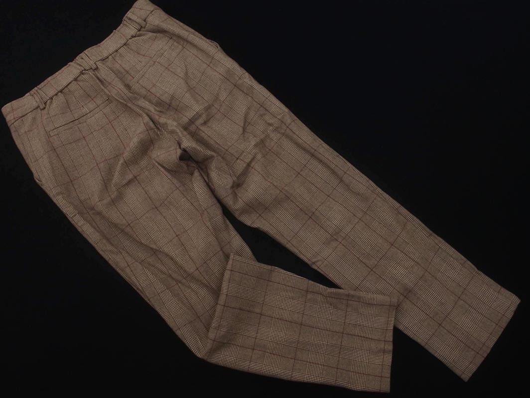 Rope Picnic ロペピクニック グレンチェック テーパード パンツ size36/茶 ◇■ ☆ fkc0 レディース_画像4