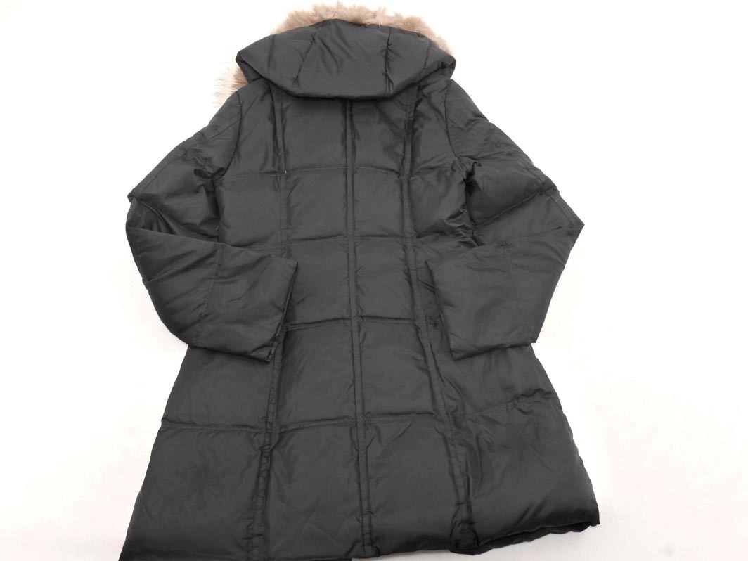 LOVELESS ラブレス フード ファー 付 ダウン コート size34/黒 ◆■ ☆ fkc5 レディース_画像9
