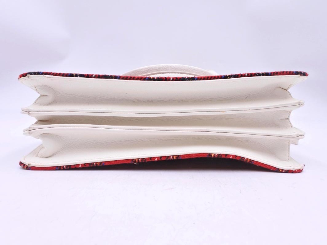 Samantha Thavasa サマンサタバサ チェック 2WAY ハンド バッグ 赤ｘ白 ■■ ☆ fkc5 レディース_画像4