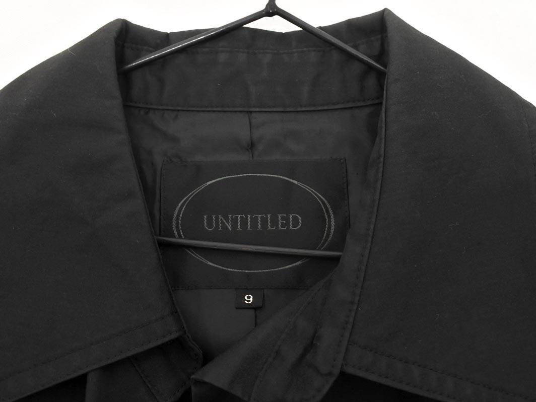 UNTITLED アンタイトル ロング コート size9/黒 ◇■ ☆ fkc5 レディース_画像5