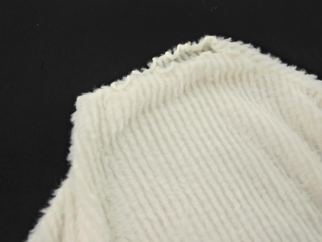 Heather ヘザー メロウフリル ニット セーター sizeF/オフホワイト ◇■ ☆ fkc5 レディース_画像2