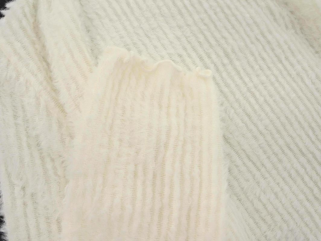 Heather ヘザー メロウフリル ニット セーター sizeF/オフホワイト ◇■ ☆ fkc5 レディース_画像3