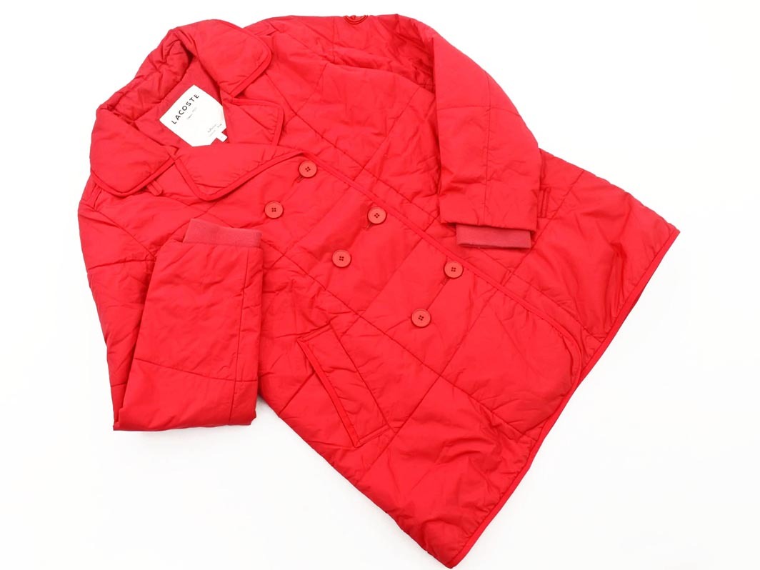 LACOSTE ラコステ パイピング キルティング コート size44/赤 ◇■ ☆ fkc5 レディース_画像1