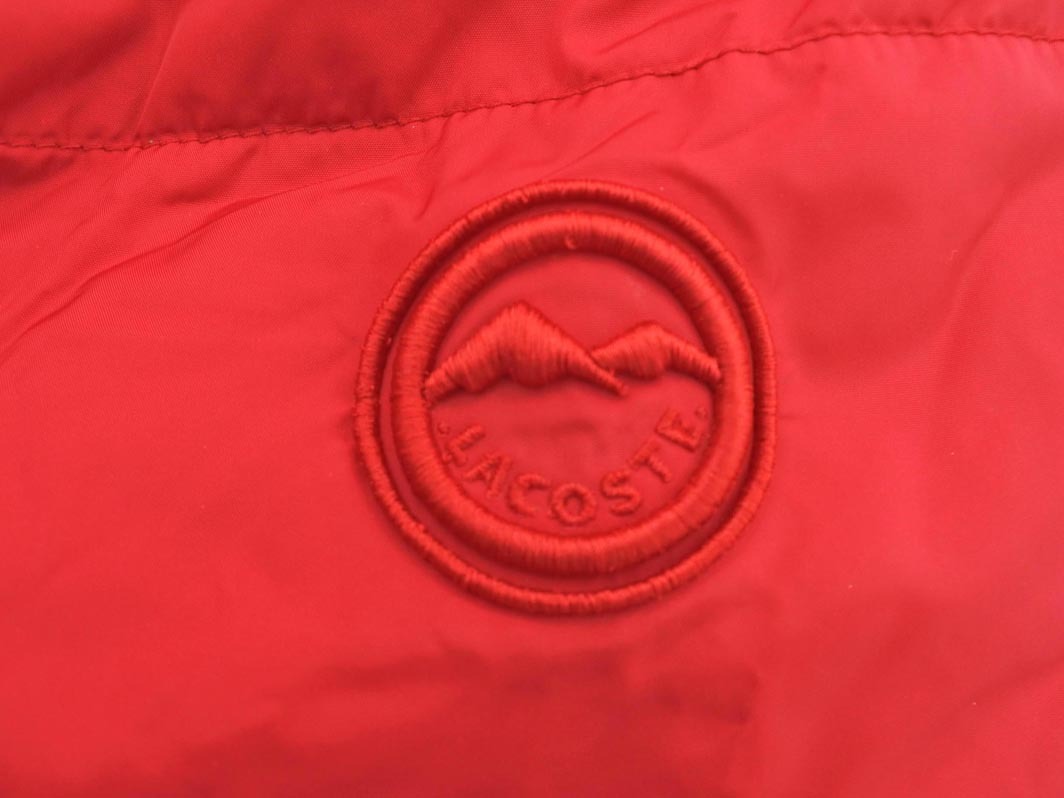 LACOSTE ラコステ パイピング キルティング コート size44/赤 ◇■ ☆ fkc5 レディース_画像8