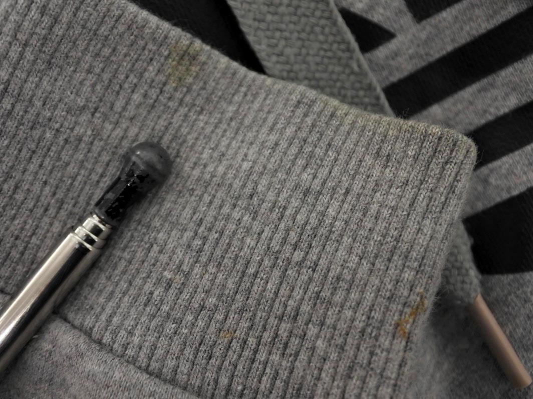 adidas アディダス 裏起毛 プリント プルオーバー パーカー sizeM/グレー ◇■ ☆ fkc5 レディース_画像5